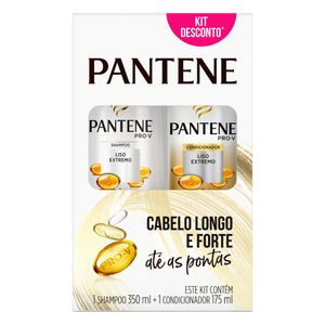Shampoo 350ml + Condicionador 175ml Pantene Liso