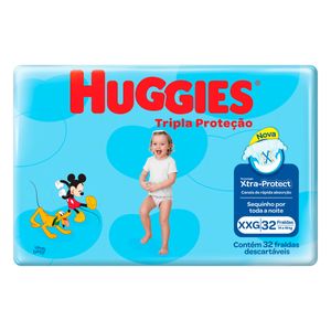 Fralda Huggies Tripla Proteção Mega Xxg C32