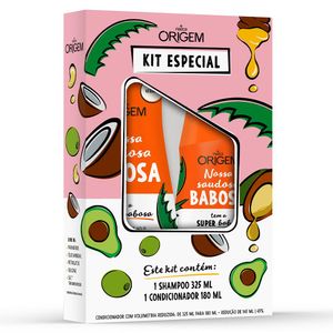 Shampoo 325ml+Condicionar 180ml Origem Saudosa Babosa