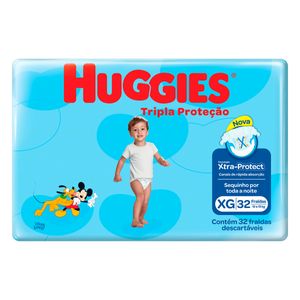 Fralda Huggies Tripla Proteção Mega Xg C32