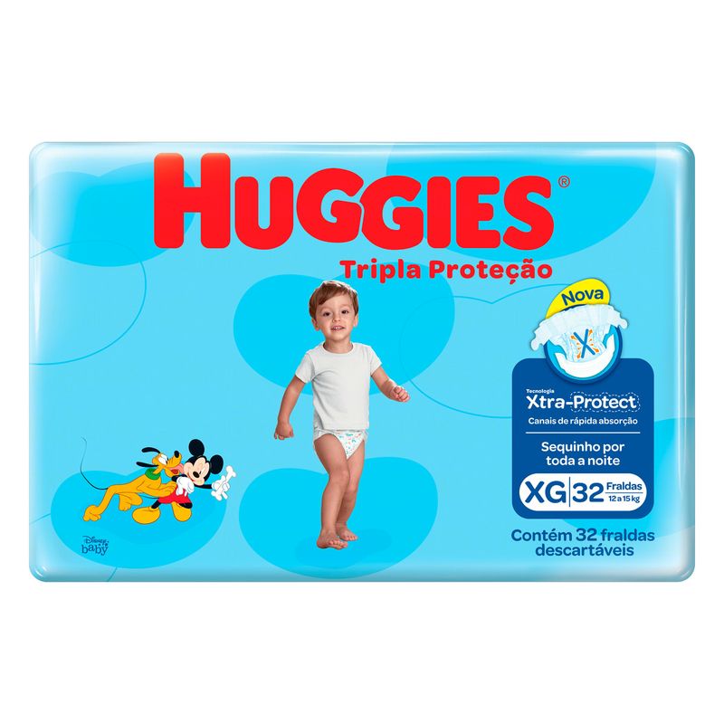 FRALDA-HUGGIES-TR-PROT-MEGA-XG-C32