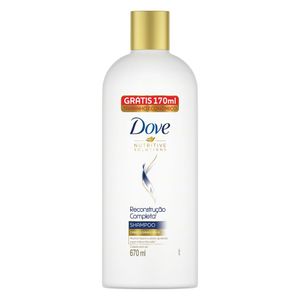 Shampoo Dove 670ml Econômico Reconstrução Completa Gts 170ml