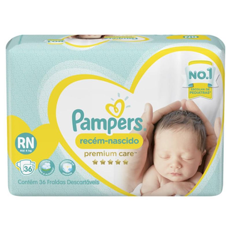 FRALDA-PAMPERS-PREMIUM-CARE-RN-C36