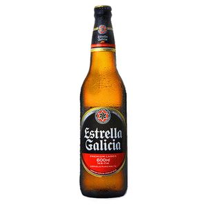 Cerveja Estrella Galicia Premium Lager Puro Malte Garrafa 600ml