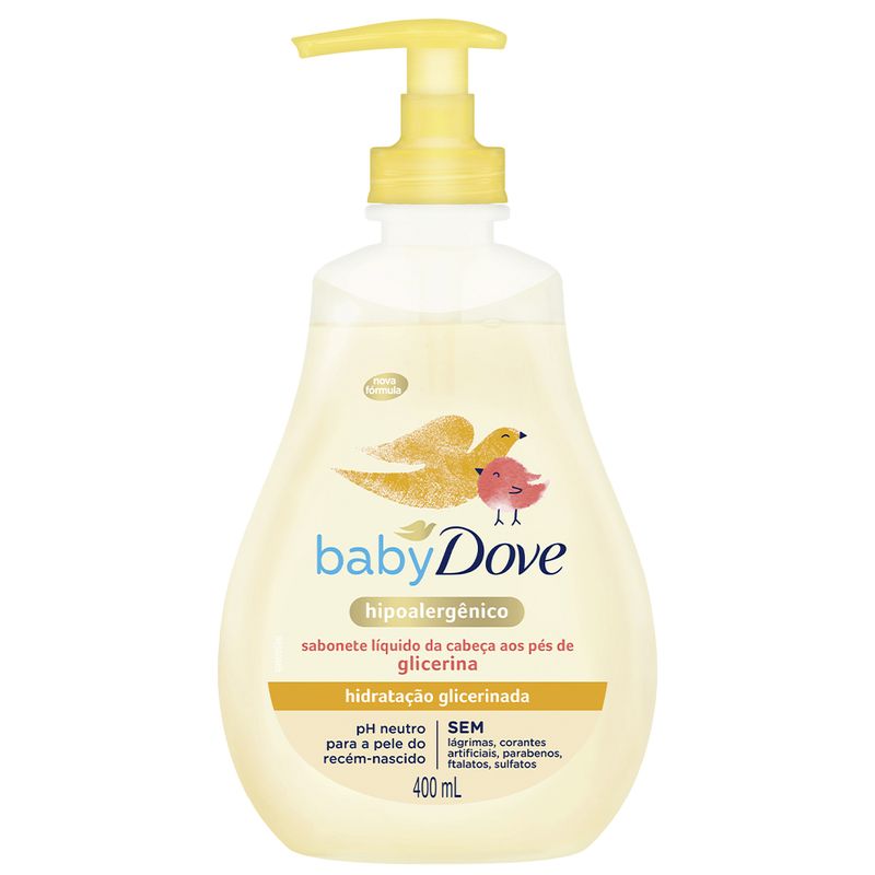 SAB-LIQ-DOVE-BABY-HIDRATACAO-400ML-GLICERINADO