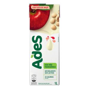 Bebida Vegetal Ades À Base De Soja Com Suco De Maçã 1l