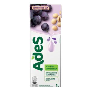 Bebida Vegetal Ades À Base De Soja Com Suco De Uva 1l