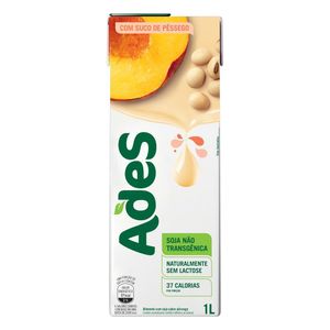 Bebida Vegetal Ades À Base De Soja Com Suco De Pêssego 1l