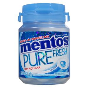 Goma Mascar Mentos Pure Sem Açucar 56g Fresh Mint