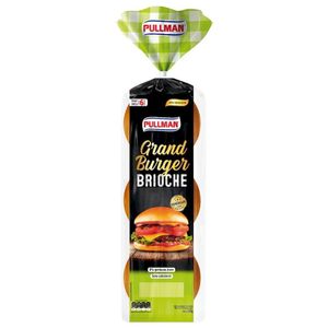 Pão Pullman De Hambúrguer Sabor Brioche 520g