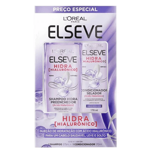 Kit Elseve Shampoo 375ml + Condicion 170ml Hidra Hialuronico