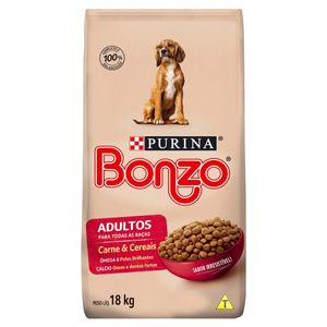 Ração Para Cães Adultos Bonzo Carne & Cereais 18kg