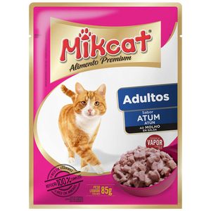 Ração Para Gato Mikcat 85g Adulto Atum