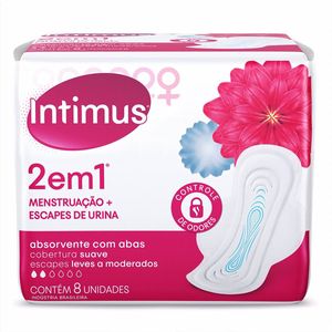 Absorvente Intimus 2 Em 1 Menst/ Escapes Urina C Abas C7