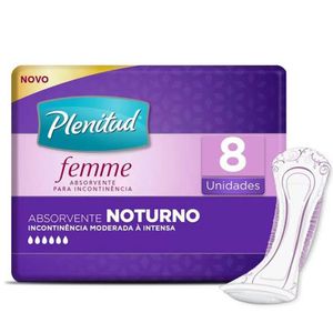 Absorvente Plenitud Femme Noturno Com 8