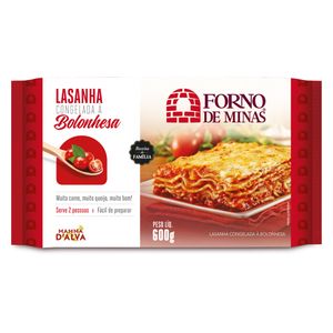 Lasanha Forno De Minas Bolonhesa Congelada 600g