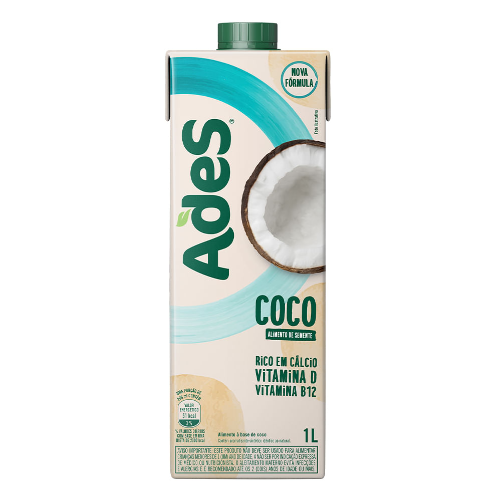BEBIDA VEGETAL ADES SEEDS 1L COCO - Treichel Delivery