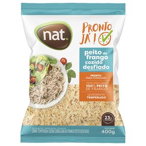 Peito De Frango Nat Cozido Desfiado Congelado 400g