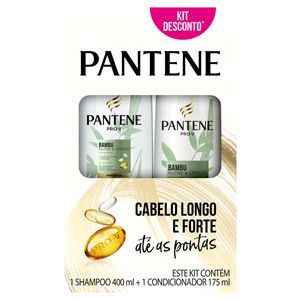 Kit Pantene Shampoo 400ml+Condicionador 175ml Bambu