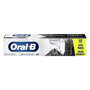 Creme Dental Oral-B 3d White Carvão 140g