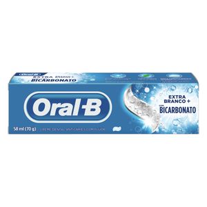 Creme Dental Oral-B Extra Branco Bicarbonato 70g