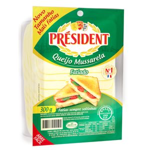 Queijo Président Mussarela Fatiado 300g