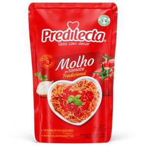 Molho De Tomate Predilecta Tradicional Sachê 300g