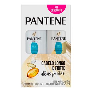 Kit Pantene Shampoo 400ml + Condicionador 175ml Brilho Extre