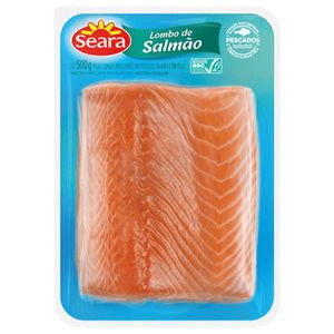 Lombo De Salmão Seara Com Pele Congelado 500g