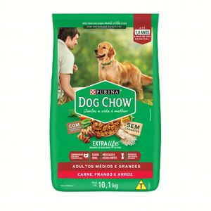 Ração Purina Dog Chow Adulto Raças Médias E Grandes 10,1kg