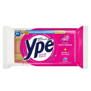 Sabão Barra Ypê Glicerinado Neutro Original 160g