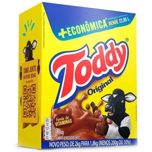 Achocolatado Em Pó Toddy Original 1,8kg +Econômica