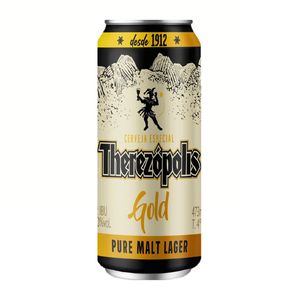 Cerveja Lager Puro Malte Gold Therezópolis Lata 473ml