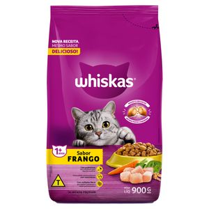 Alimento Whiskas Para Gatos Adultos Sabor Frango 900g