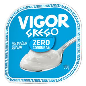 Iogurte Vigor Grego Zero Adição De Gorduras Tradicional 90g