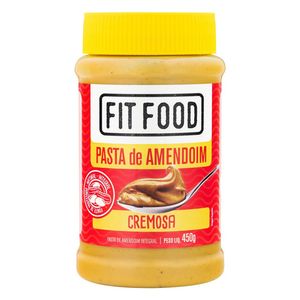 Pasta De Amendoim Fit Food Cremosa Integral Pote 450g