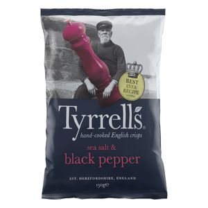Batata Tyrrells Pimenta Do Reino Com Sal Marinho 150g