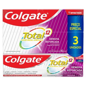 Creme Dental Colgate T12 Gengiva Reforçada 3x90g