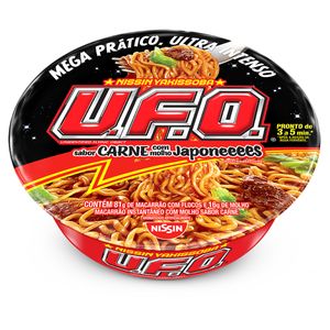 Macarrão Instantâneo Nissin Ufo Yakissoba Carne Com Molho 97g