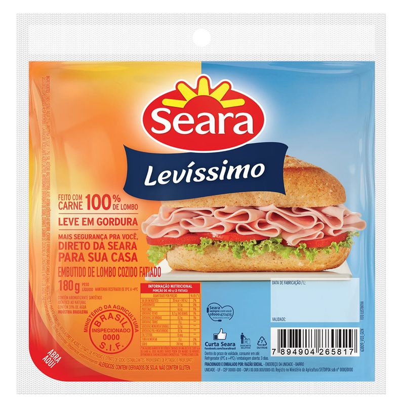 LOMBO-SEARA-LEVISSIMO-COZ-FAT-180G