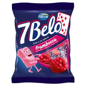 Bala 7 Belo Sabor Framboesa Pacote 500g