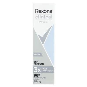 Desodorante Rexona Clinical Aerosol Sem Perfume 150ml