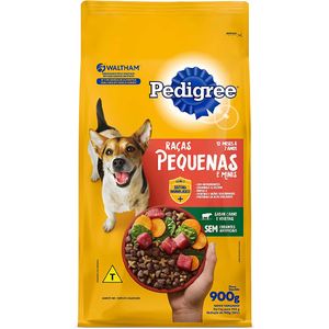 Alimento Pedigree Para Cães Raças Pequenas Minis Sabor Carne E Vegetais 900g