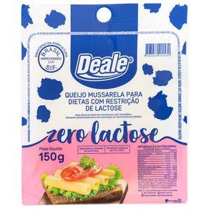 Queijo Deale Mussarela Zero Lactose Fatiado 150g