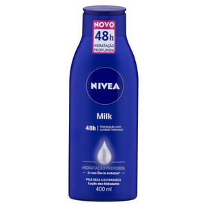 Loção Hidrat Nivea Milk 400ml 2x Óleo Amêndoas Pel Extraseca