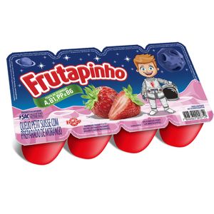 Queijo Petit Suisse De Morango Frutapinho Bandeja 320g