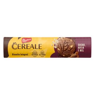 Biscoito Bauducco Cereale Integral Cacau, Aveia E Mel 170g