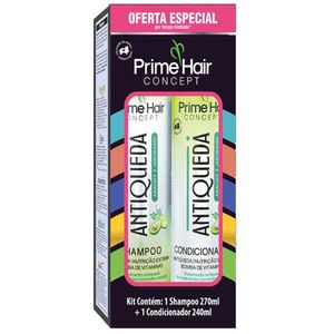 Kit Prime Shampoo 270ml + Condicionador 240ml Antiqueda