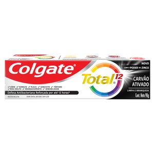 Creme Dental Colgate T12 90g Ativo Carvão C Zinco