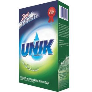 Detergente Em Pó Unik Para Máquina De Lavar Louças Brisa De Limão 500g